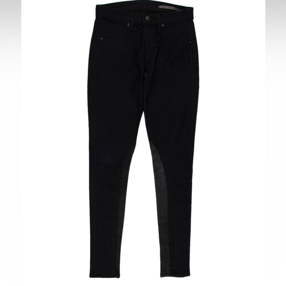Women’s RAG & BONE stretchy equestrian suede panel jeans